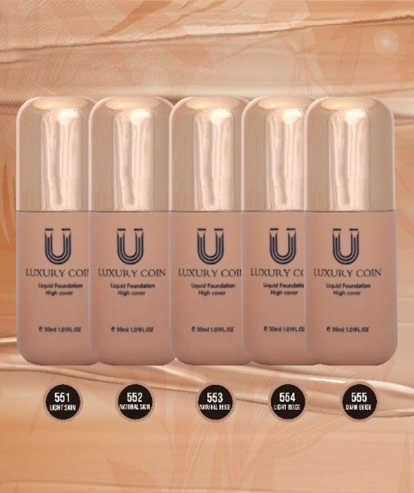 ست کرم پودر لاکچری کوین به همراه پد ۵۵۲